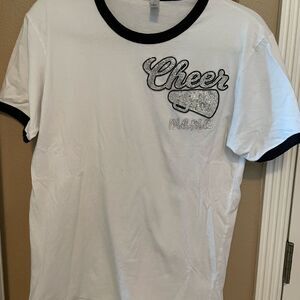 Next Level CHEER MAMA Rhinestone Short Sleeved Shirt M